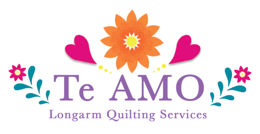 Te Amo Longarm Quilting Logo